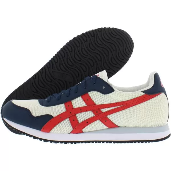 imageASICS Mens Tiger Runner ShoesCreamClassic Redoffwhite