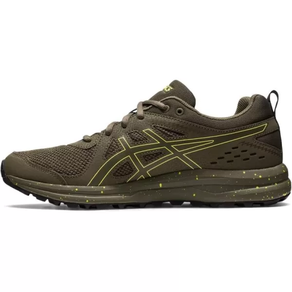 imageASICS Mens Torrance Trail Running ShoesBrown StoneLemon Spark