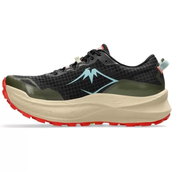 imageASICS Mens Trabuco Max 2 Running ShoesBlackSmoke Blue