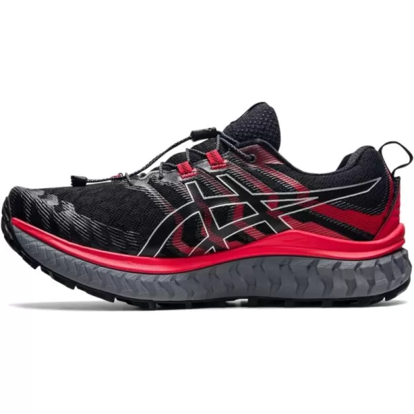 imageASICS Mens Trabuco Max Running ShoesBlackElectric Red