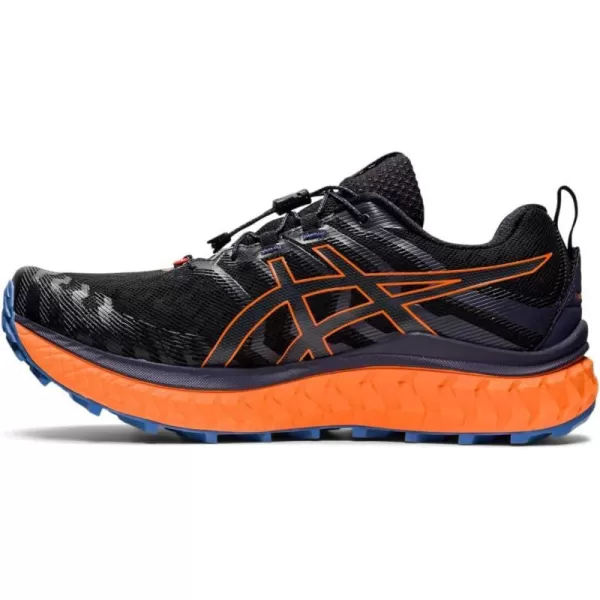 imageASICS Mens Trabuco Max Running ShoesBlackShocking Orange