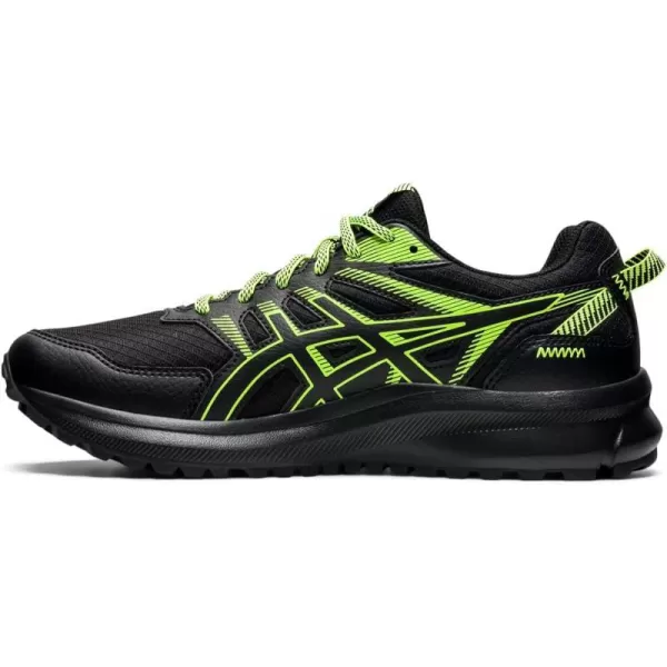 imageASICS Mens Trail Scout 2 Running ShoesBlackHazard Green