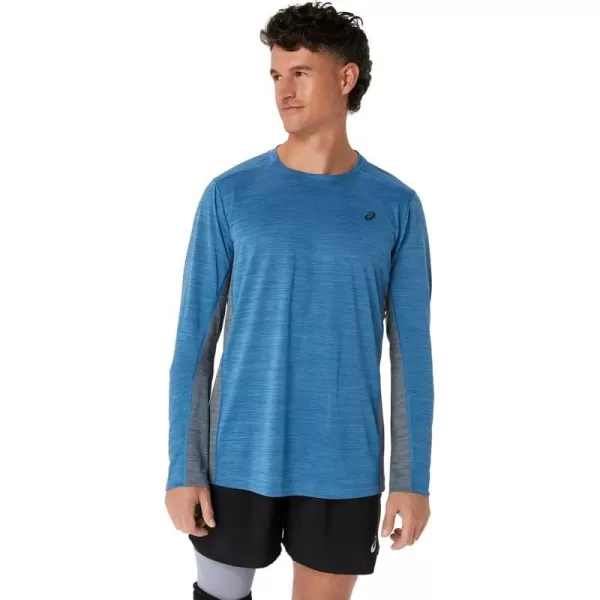 imageASICS Mens Train SANA Long Sleeve ApparelAzureMetropolis