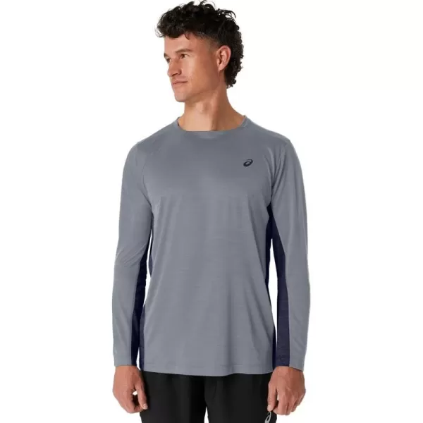 imageASICS Mens Train SANA Long Sleeve ApparelSheet RockPeacoat