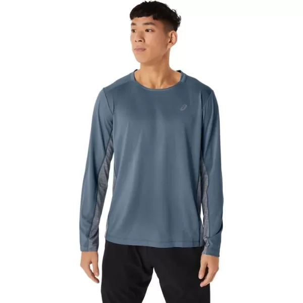 imageASICS Mens Train SANA Long Sleeve ApparelSteel BluePeacoat
