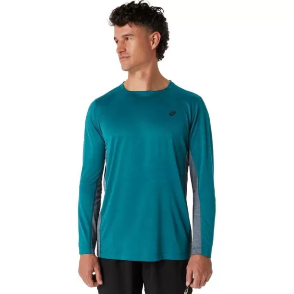 imageASICS Mens Train SANA Long Sleeve ApparelVelvet PineMetropolis