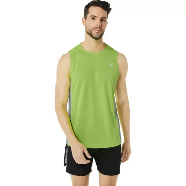imageASICS Mens Train SANA Muscle Tank ApparelLime ZestSheet Rock