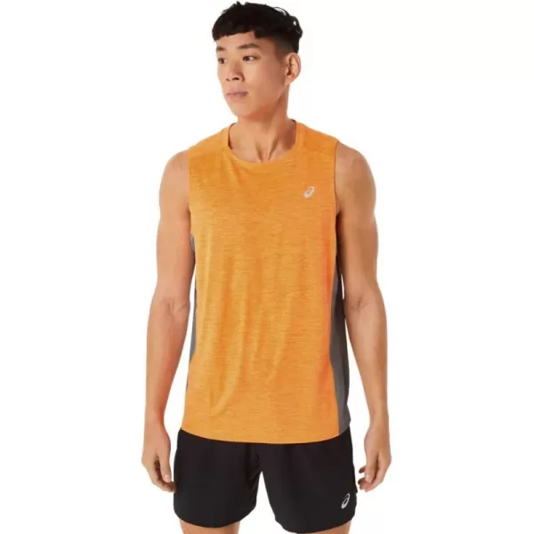 imageASICS Mens Train SANA Muscle Tank ApparelOrange PopSheet Rock