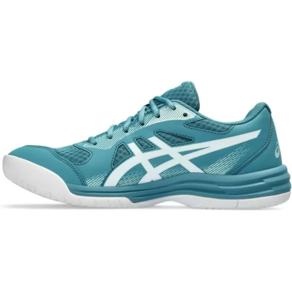 imageASICS Mens Upcourt 5 Indoor Sport ShoeBlue TealWhite