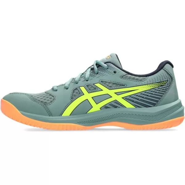 imageASICS Mens Upcourt 6 Indoor Sport ShoesCeladonSafety Yellow