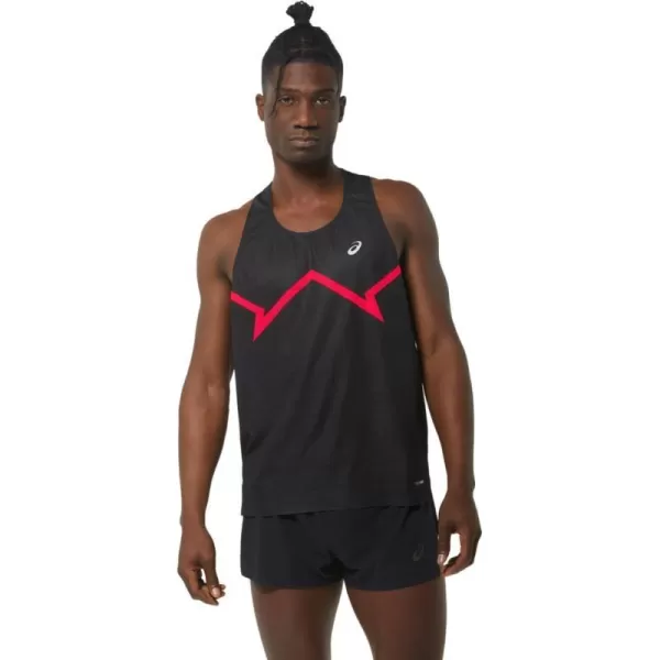 imageASICS Mens Ventilate ACTIBREEZE Graphic Singlet Running ApparelPerformance Black