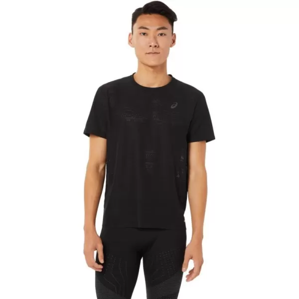 imageASICS Mens Ventilate ACTIBREEZE Short Sleeve TOP Running ApparelPerformance Black