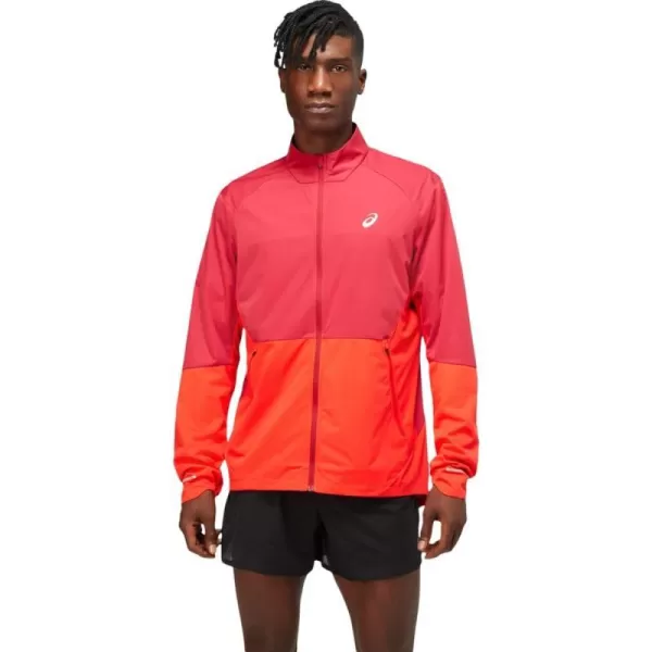 imageASICS Mens Ventilate Jacket Running ApparelBurgundyElectric Red