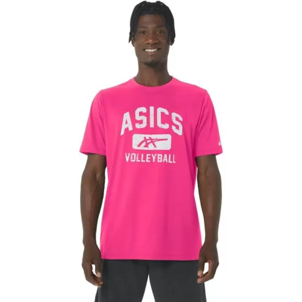 imageASICS Mens Volleyball Graphic TEE ApparelHot Pink