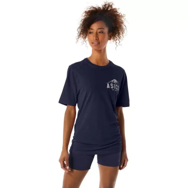 imageASICS Mens XG Fuji 1977 Short Sleeve TEE Training ApparelPeacoat Heather