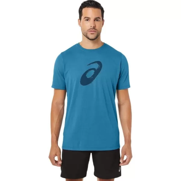 imageASICS Mens XG Paintbrush Short Sleeve TEE Training ApparelIsland Blue Heather