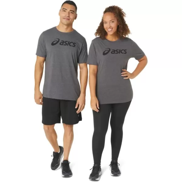 imageASICS Mens XG Short Sleeve Lockup Logo TEE Training ApparelDark Grey Heather