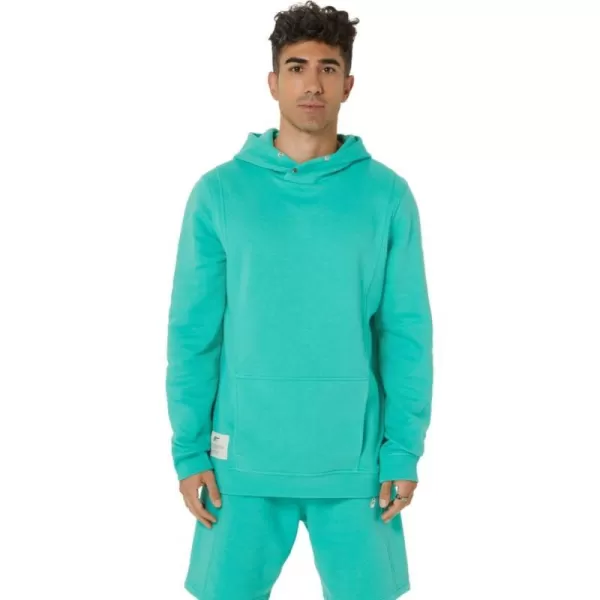 imageASICS Unisex SUNDAY SANA FLEECE HOODIE TRAINING ApparelAurora Green