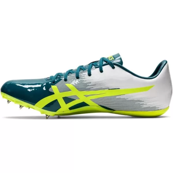 imageASICS Unisexs Hypersprint 7 Track amp Field ShoesVelvet PineSafety Yellow