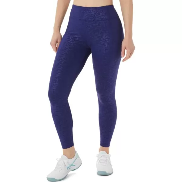 imageASICS Womens 92 FIT SANA Pocket Tight Training ApparelJapan Brushed Emboss Dive Blue