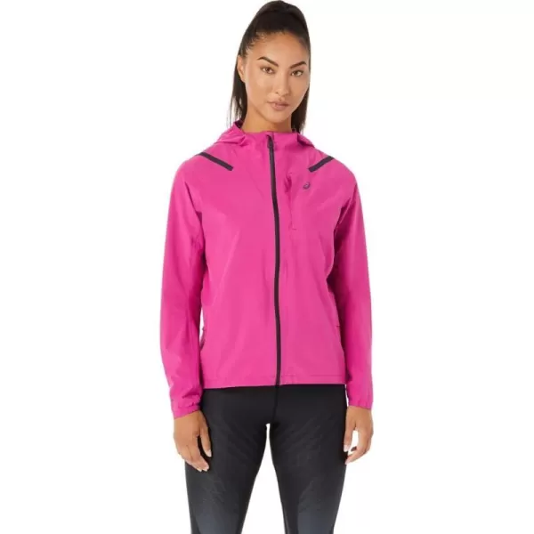 imageASICS Womens ACCELERATE WATERPROOF 20 JACKET ApparelFuchsia Red