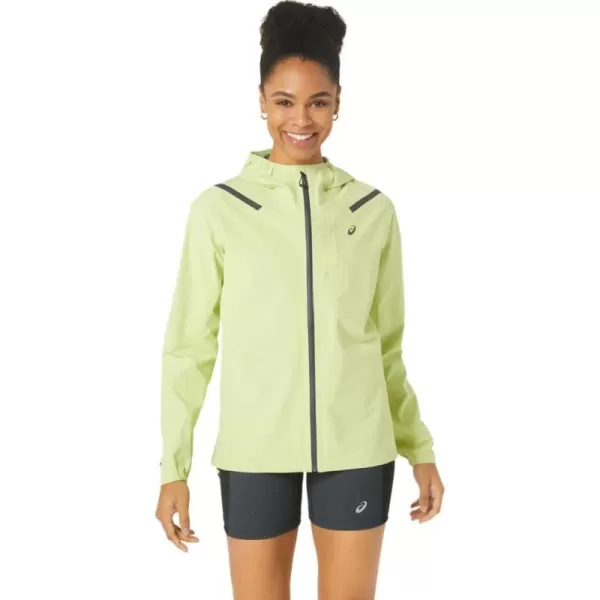 imageASICS Womens ACCELERATE WATERPROOF 20 JACKET ApparelGlow Yellow