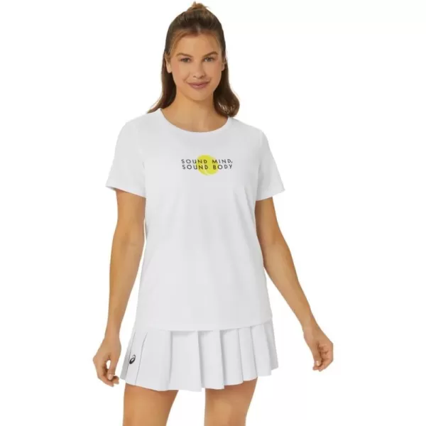 imageASICS Womens Classic Graphic TEE ApparelBrilliant White