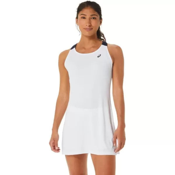 imageASICS Womens Court Dress ApparelBrilliant WhiteMidnight