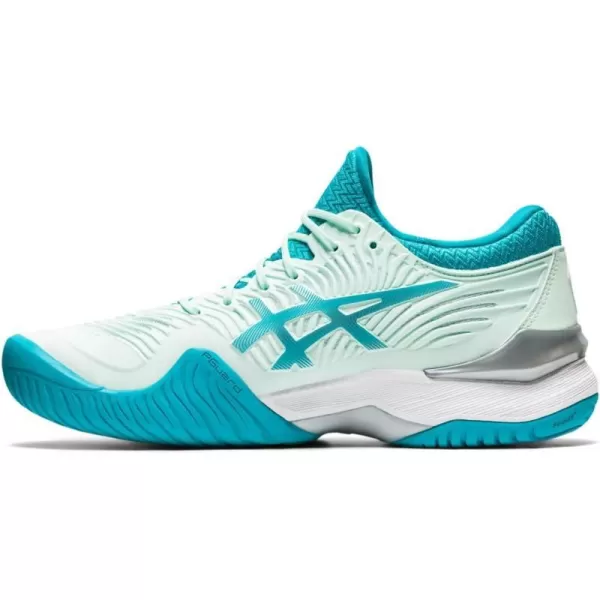 imageASICS Womens Court FlyteFoam 2 Tennis Shoes 5 Laser PinkWhite95 Bio MintLagoon