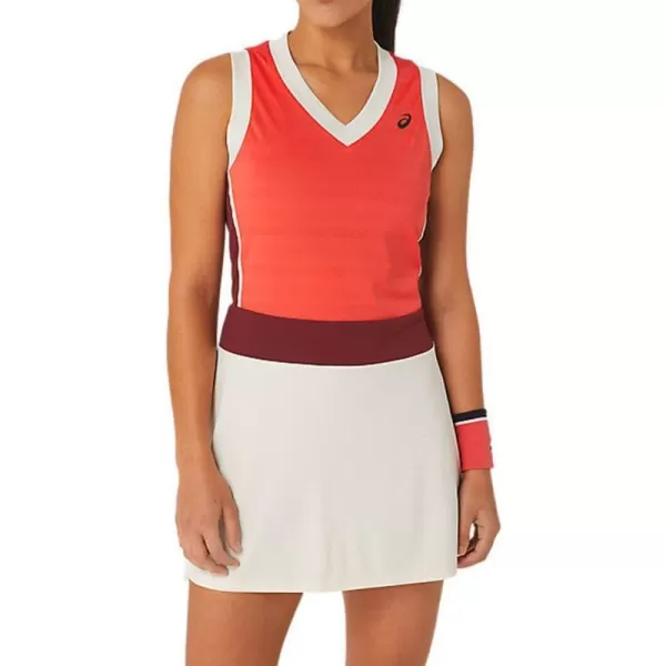 imageASICS Womens Court GPX Dress Tennis ApparelRed Snapper