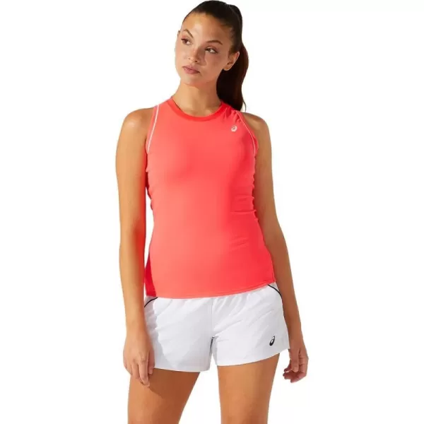 imageASICS Womens Court Piping Tank Tennis ApparelDiva Pink