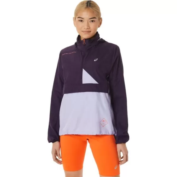 imageASICS Womens FUJITRAIL ANORAK ApparelNight ShadeVapor