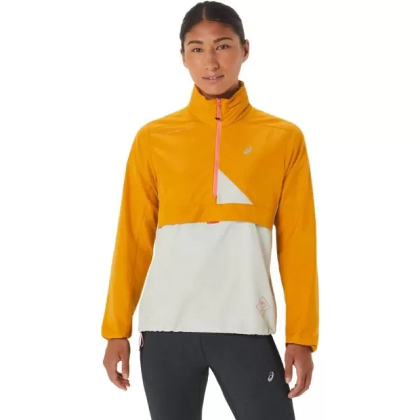 imageASICS Womens FUJITRAIL ANORAK ApparelSandstormLight Sage