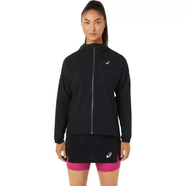 imageASICS Womens FUJITRAIL WATERPROOF JACKET ApparelPerformance Black