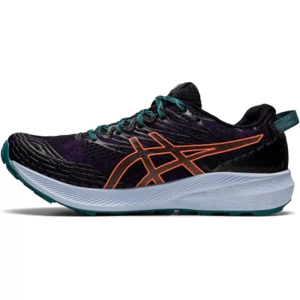 imageASICS Womens Fuji Lite 3 Running ShoesNight ShadeNova Orange