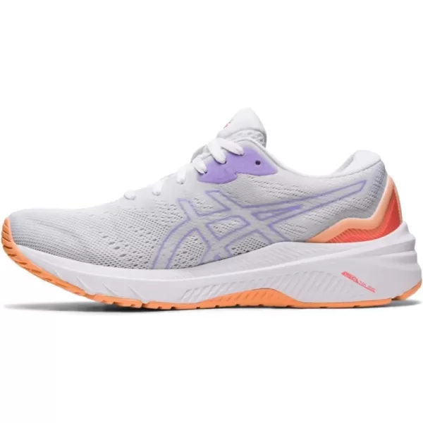 imageASICS Womens GT1000 11 Running ShoesWhiteDigital Violet