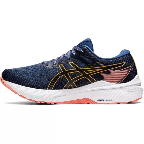 imageASICS Womens GT2000 10 Running ShoesMidnight BlueTiger Yellow