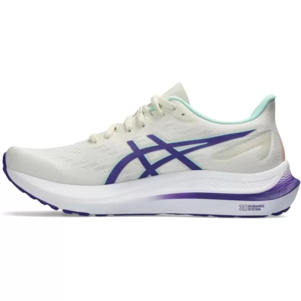 imageASICS Womens GT2000 12 Running ShoeCreamViolet