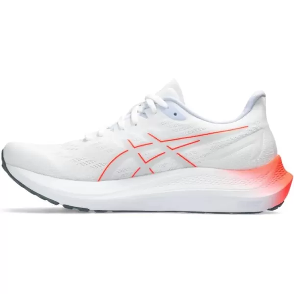 imageASICS Womens GT2000 12 Running ShoeWhiteSunrise Red