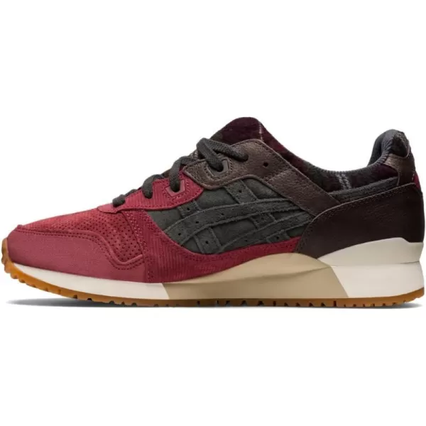 imageASICS Womens Gel Lyte III Retro Running ShoeBrisket RedObsidian Gray