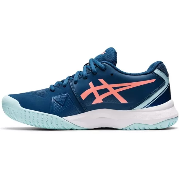 imageASICS Womens GelChallenger 13 Tennis ShoesLight IndigoGuava
