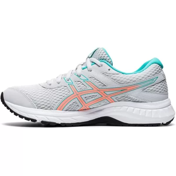 imageASICS Womens GelContend 6 Running ShoesGlacier GreySun Coral
