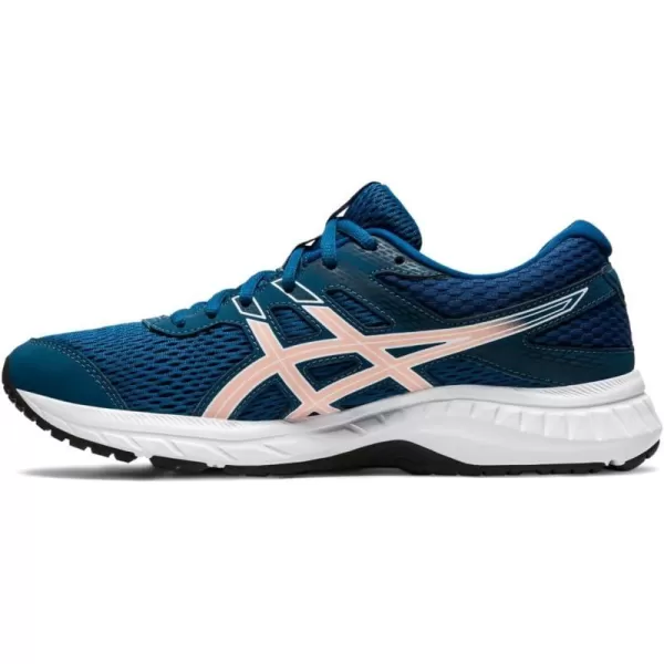 imageASICS Womens GelContend 6 Running ShoesMako BlueGinger Peach