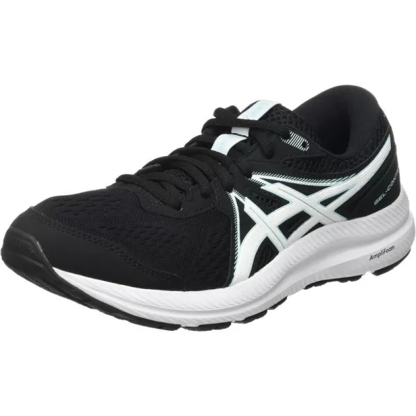 imageASICS Womens GelContend 7 Running ShoesBlack Clear Blue