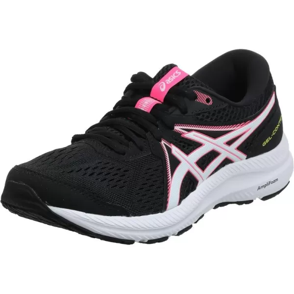 imageASICS Womens GelContend 7 Running ShoesBlack Hot Pink
