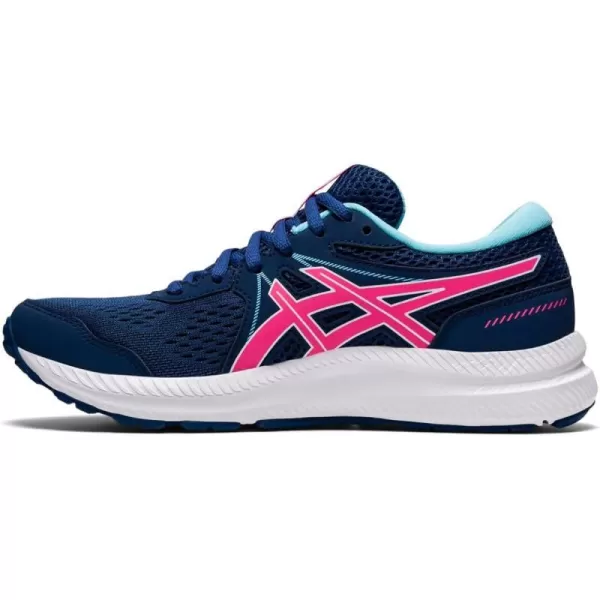 imageASICS Womens GelContend 7 Running ShoesMidnight BlueHot Pink