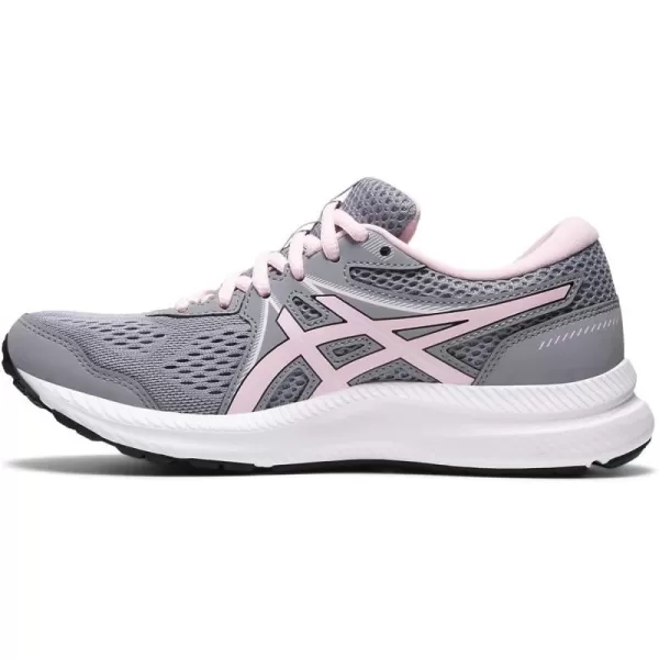 imageASICS Womens GelContend 7 Running ShoesSheet RockPink Salt