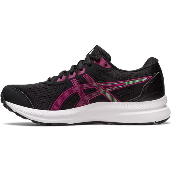 imageASICS Womens GelContend 8 Running ShoesBlackPink Rave