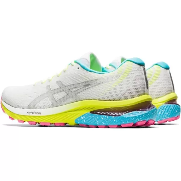 imageASICS Womens GelCumulus 22 Running ShoesWhitePure SilverMulti