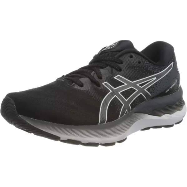 imageASICS Womens GelCumulus 23 Mesh Knit Running ShoesBlack White